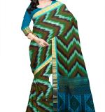 Satrani Women's Piping & STelf Weaving Poly Silk Saree