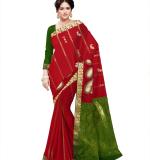 :    Embroidered Paithani Silk Blend, Art Silk Saree
