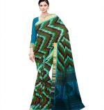 Satrani Women's Piping & STelf Weaving Poly Silk Saree
