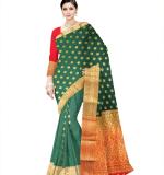 Art Silk Saree with Contrast Border