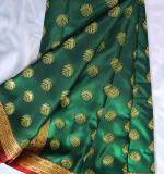 Art Silk Saree with Contrast Border