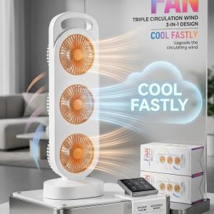 TRIPPLE CIRCULATION WIND 3 IN 1 DESIGN FAN
