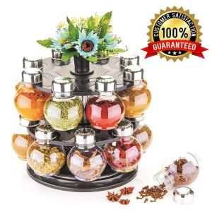 Multipurpose Revolving Plastic Spice Rack Set