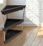 3-layer Multipurpose Plastic Corner Storage Rack