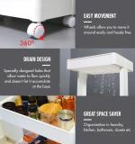 Plastic Serving Trolley Kitchen Bar Cart For Bar Living Room
