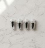 Car Biketire Puncture Repair Nail Screw (4 Pc Black)