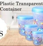 Air Tight Plastic Transparent Container Set (10000ml 7000ml 5000ml 3000ml 2000ml 1000ml 750ml 500ml)