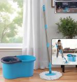 360 Degree Spin Mop Bucket Set With Adjustable Stainless Steel Handle