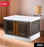 Plastic Folding Wardrobe Storage Organizer (1 Layer 1 Pc)