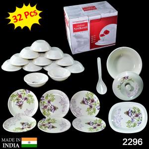 Premium Tableware 32 Pc For Serving Food Stuffs And Items.