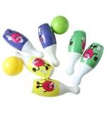 Kids Bowling Set With 6 Colorful Pins And 2 Balls (1 Set)