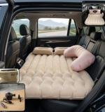 Car Air Mattress Bed Set With Inflatable Cushions And Pump -1 Set (Mix Design)