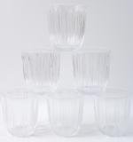 Premium Transparent Glass Tumbler Set (256ml 6 Pc)