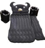 Car Air Mattress With Black Monster Pillow And Cushions For Kids And Adults (1 Set)