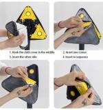 Rotatable Adjustable Triangle Cleaning Mop Triangle Mop With Stainless
