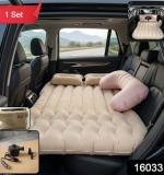 Car Air Mattress Bed Set With Inflatable Cushions And Pump -1 Set (Mix Design)