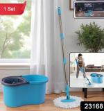 360 Degree Spin Mop Bucket Set With Adjustable Stainless Steel Handle