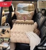 Car Air Mattress Bed Set Cartoon Pig Design Inflatable Travel Bed With Pillows