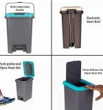 Apex Push N Pedal Plastic Dustbin 10l Capacity (1 Pc)