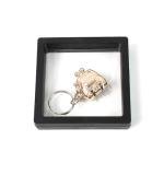 Nail Clipper Keychain With 3d Floating Frame Display Case (1 Set)