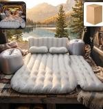 Portable Car Air Mattress Bed Set With 2 Pillows And Air Pump