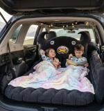 Car Air Mattress With Black Monster Pillow And Cushions For Kids And Adults (1 Set)