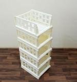 5 Layer Stackable Multifunctional Storagefor Clothes Foldable Drawer