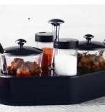 Ganesh Rendy Condiment Set For Kitchen Transparent Jar For Easy To Access Spice 1 Piece Spice Set (Plastic)