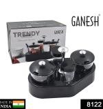 Ganesh Rendy Condiment Set For Kitchen Transparent Jar For Easy To Access Spice 1 Piece Spice Set (Plastic)
