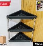 3-layer Multipurpose Plastic Corner Storage Rack