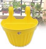 Multicolor Hanging Plastic Planters Orchid Relling For Plantation Planters For Balcony And Home Gardening Indoor Outdoor (1 Pc )
