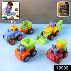 Funwoods Construction Vehicle Toy Set For Kids (4 Pc)