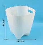 Modern Plastic Dustbin Waste Paper Basket - (4 Pc)