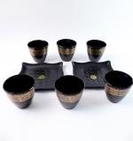 2 Bowl 6 Glass Snake Set ( 8 Pc Set )