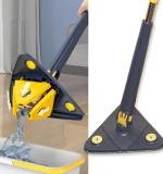 Rotatable Adjustable Triangle Cleaning Mop Triangle Mop With Stainless