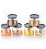 Matka Shaped Jar With Air Tight Leak Proof Lid (Multicolour) (Set Of 6) (900ml)