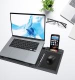1229 Laptop Stand Suitable Portable Foldable Compatible With Macbook Notebook Tablet Tray Desk Table Book With Free Phone Stand