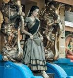 Grey Kanjiveram Silk Zari Lehanga