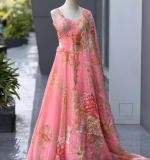 Beautiful Modern Embroidery Party Wear Lahenga
