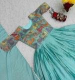 Handwork & Kalamkari Print Gown