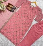FOX GEORGETTE TOP AND PENT WITH DUPATTA