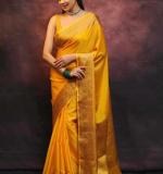 MF 2090 BEAUTIFUL BANARASI SOFT LITCHI SILK CLOTH SAREE