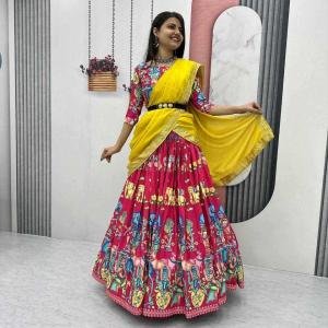 Kalamkari Print Lehenga