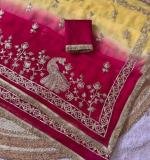 New Beautiful Mor Gota Work Saree