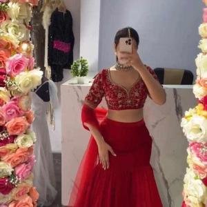 Premium Designer Grey party wear Lehenga