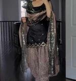 Party Wear Look Top Dhoti Salwar and Dupatta