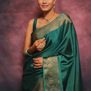 MF 2090 NEW BANARASI SOFT LITCHI SILK CLOTH