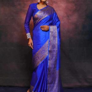 KPR 267 BEAUTIFUL SOFT LITCHI SILK CLOTH SAREE