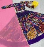 Cotton Kalamkari Print Lehenga