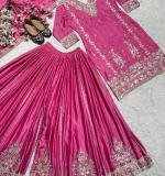Pink Heavy Chinnon Dress
